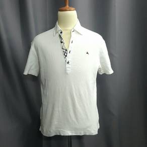 Burberry Slim Fit White Polo T-Shirt