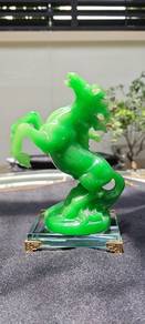 [Clearance] Feng Shui Green Success Horse Statue