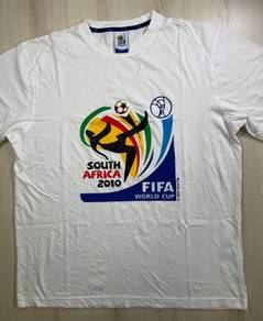2010 World Cup White Tee #BW2 Used