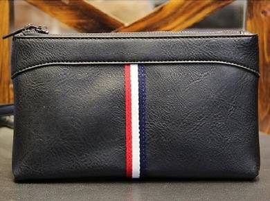 B042 NEW Big Size Clutch Bag Men's Long Wallet