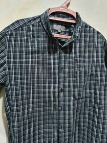 Shirt Padini M size long sleeve chequered black