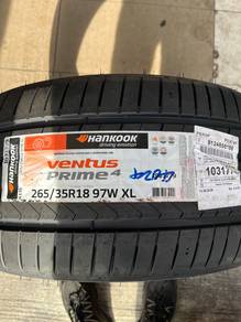 265 35 18 Hankook K135 VentusPrime4 TayarBaruKOREA