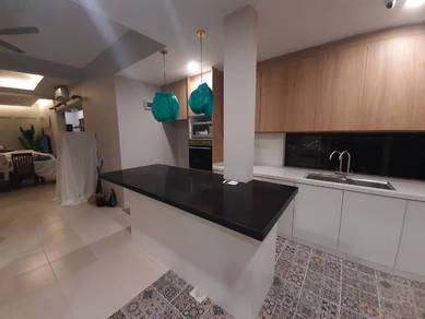 Kitchen cabinet tv console