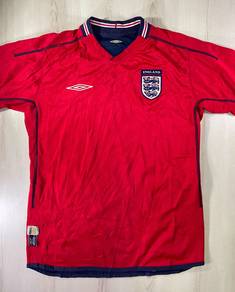 Umbro 2002 England Reversible Away Jersey #EZ Used