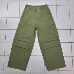 GU Parachute Cargo Pants - Olive Green - Baggy