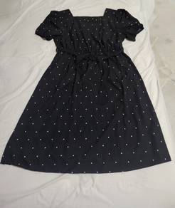 Polkadot Dress - Black (XL) 