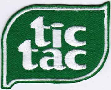 Tic Tac F1 Car Racing Badge Iron On Patch