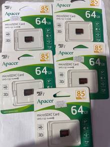 apacer 64gb sd card baru，tinggal 5 sahaja