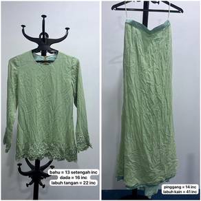 Basic Light Green Baju Kurung
