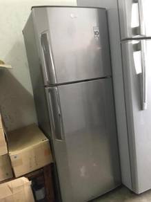 Silver LG Small Refrigerator Freezer Fridge Recond