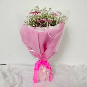 Fresh Baby's Breath Hand Bouquet