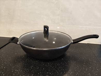 TEFAL wok-pan with cover 32cm (USED)