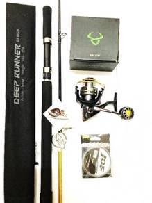 Bullzen gamer reel combo seahawk deep runner jig