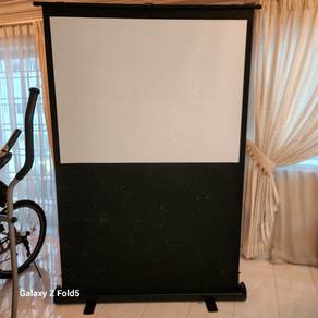 60-inch Portable Floor Up Projector Screen -