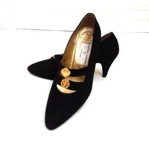 Valentino Garavani Black Suede Pump