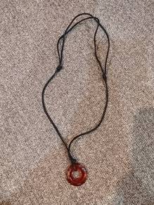Korea unisex crystal necklace