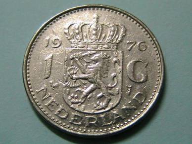 Netherlands 1 G coin 1976 (Kod : A0365)