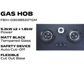 Faber Built-in Gas Hob Matte Tempered Glass