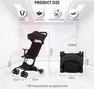 stroller lipat saiz cabin