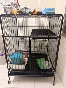 WTS cat cage stainless steel