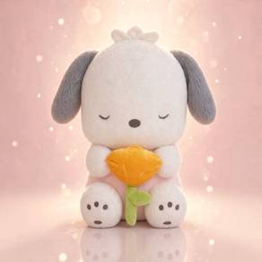 38cm Kawaii Sanrio Pochacco Tulip Plush Toy