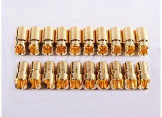 HXT 6mm Sprung Gold Connectors(1 pair)