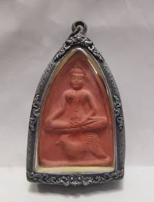 real antique phra khunpaen with fighting cock lp k
