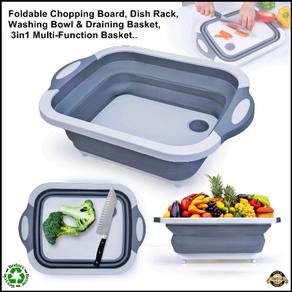 Foldable Chopping Board, Dish Rack, Washing Bowl
