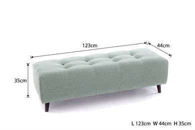 Waterproof Fabric Bench / Bed-End Ottoman