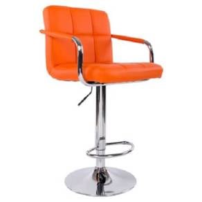 Orange Bar Chair Modern Kerusi Pub Adjustable Nice