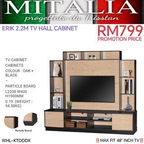 Tv Cabinet 2.2m Murah | Rak Tv Murah | Perabot