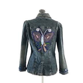 Morgan De Toi Butterfly Beads Embellished Jacket