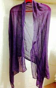 Long Purple Scarf/Shawl