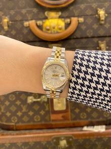 Rolex Lady Datejust Half 18K 750 Yellow Gold Jubil