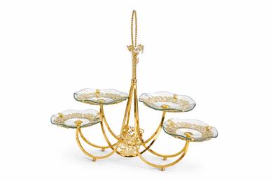 5 Tier Gold Plated Food Display Rack *NEW*