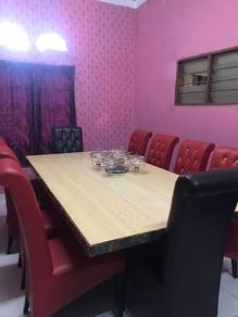 meja jenis marble 10 kerusi