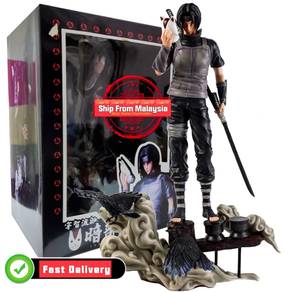 Anime Naruto Uchiha Itachi Crow Scene Statue