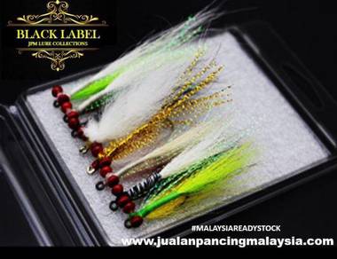Black label clouser minnow peacock bass spin fly l