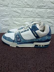 Uk10 Louis Vuitton LV Trainer Denim Sneakers