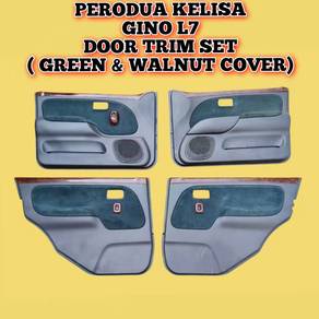 Kelisa Gino L7 Cream / Green & Walnut  Door Trim