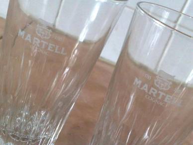 Cawan antique martell glass cup