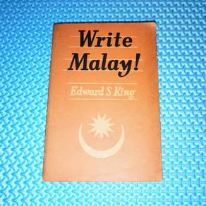 Vintage 1964 Write Malay! by Edward S. King