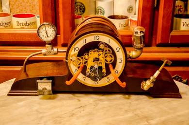 Steampunk Mechanical Mantel Clock