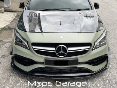 Mercedes w117 cla cla45 forged carbon bonnet hood