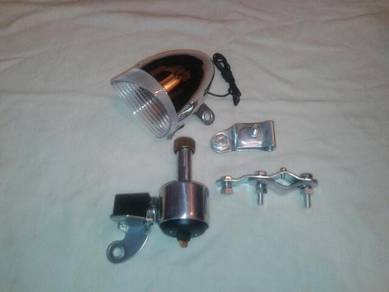 Set Lampu Dinamo Basikal Klasik Chopper Bicycle