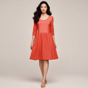 Soda Exchange Women Orange Two-Tone Colour Dress