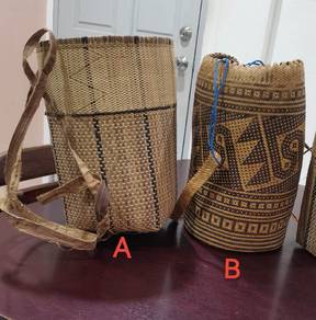Sarawak Traditional Hand-woven Rattan Basket 