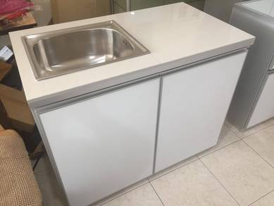Full Aluminium kitchen cabinet with sink or drawer