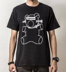 A15445 JAPANESE BEAR BLACK SHORT SLEEVE T-SHiRT