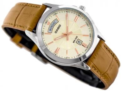 Watch - Casio Men Leather MTP1381L-9 - ORIGINAL